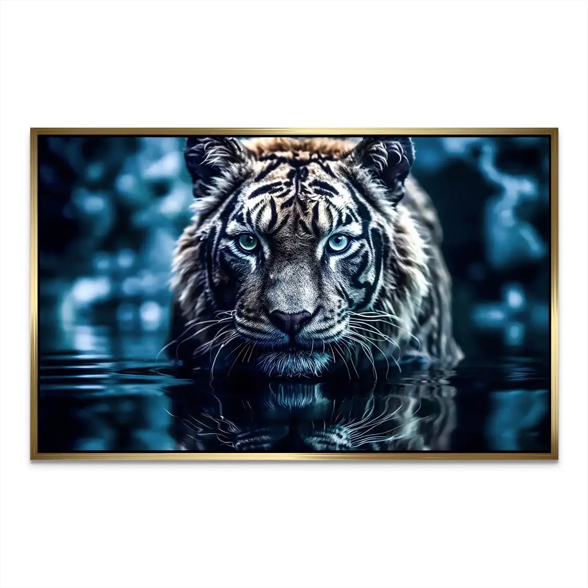 Tiger by Night AluDibond Bild INGALERIE