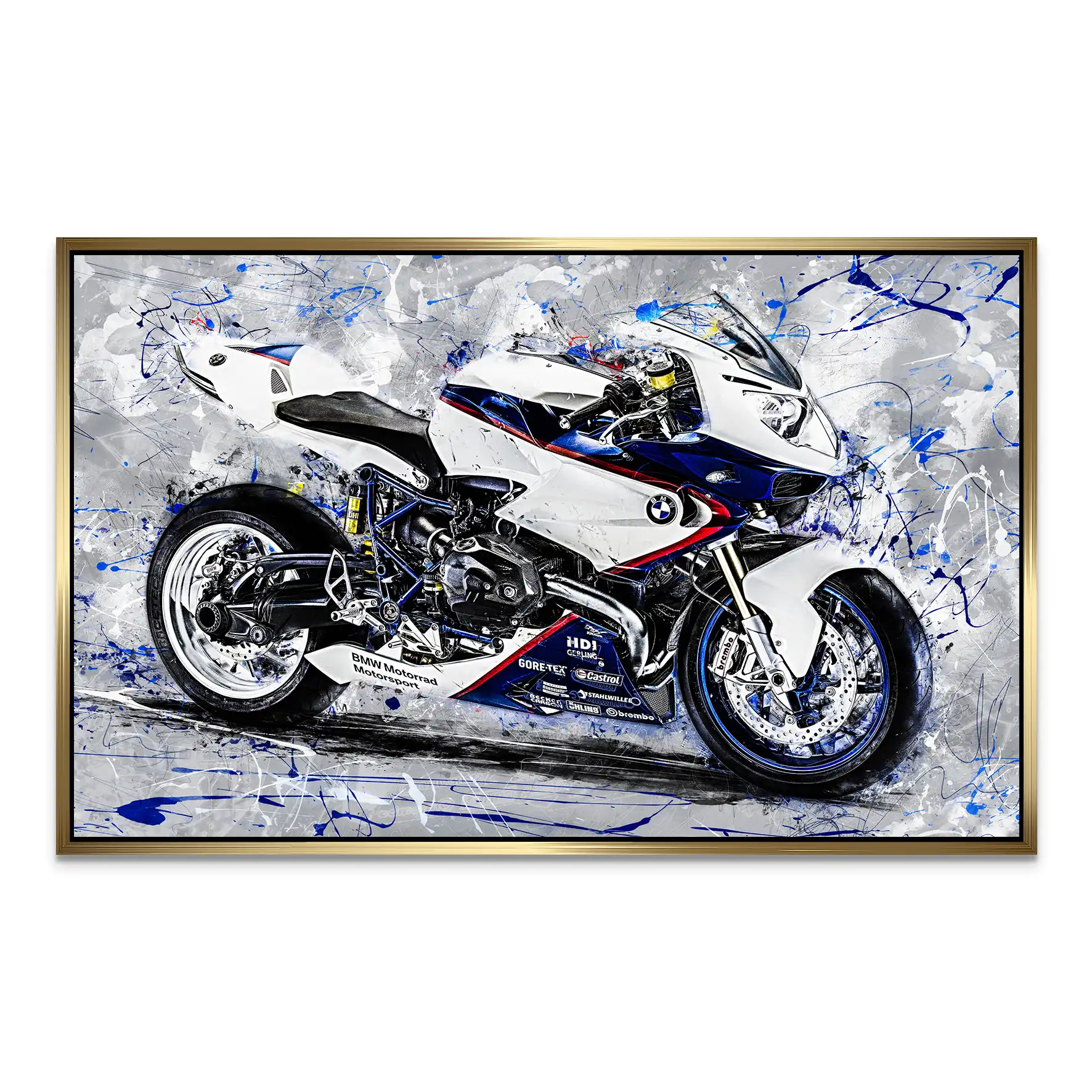 BMW HP2 Sport Abstrakt AluDibond Bild INGALERIE
