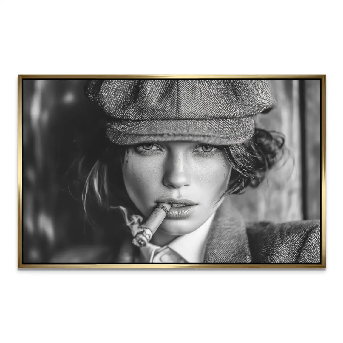 Rauchige Eleganz AluDibond Bild