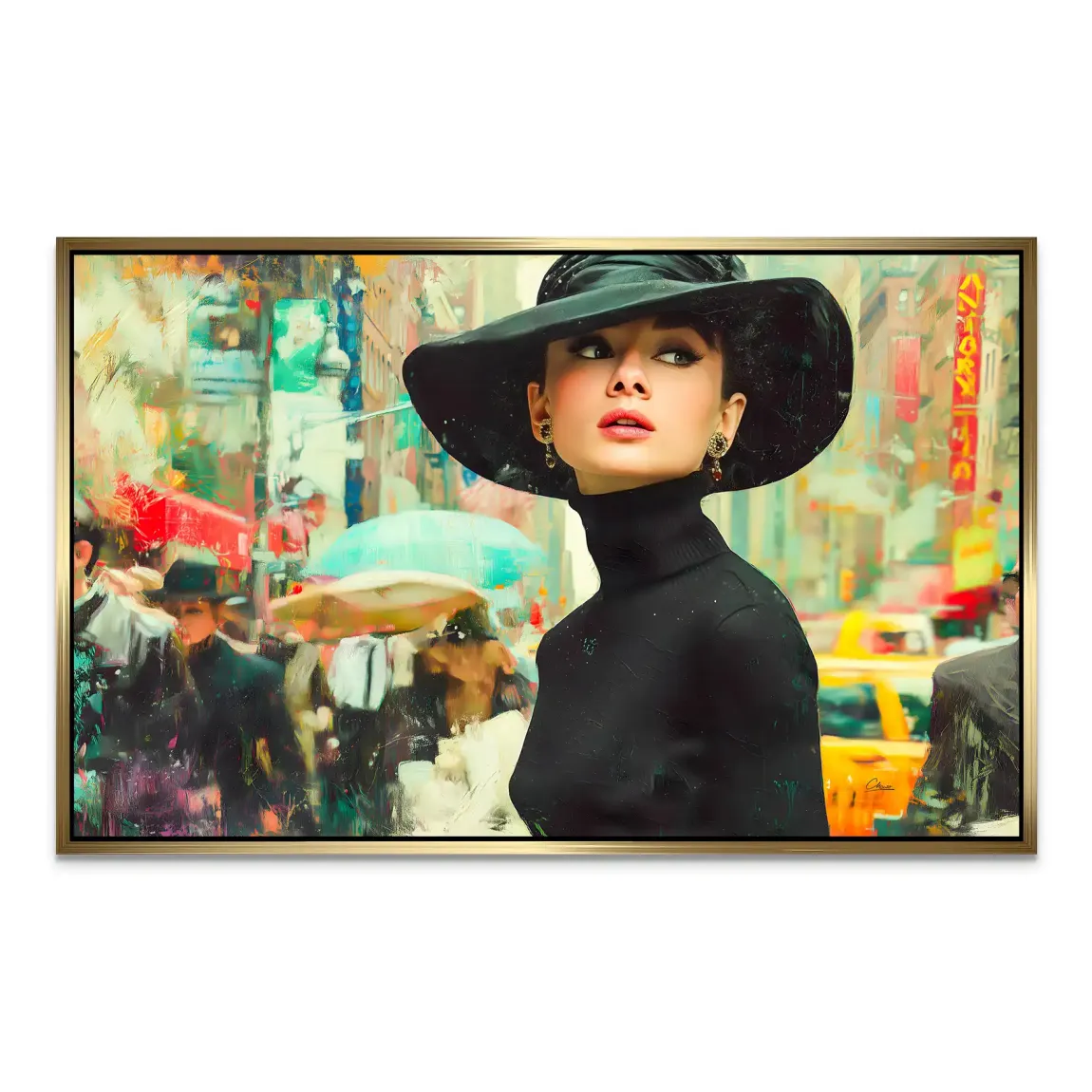 Audrey in New York AluDibond Bild INGALERIE