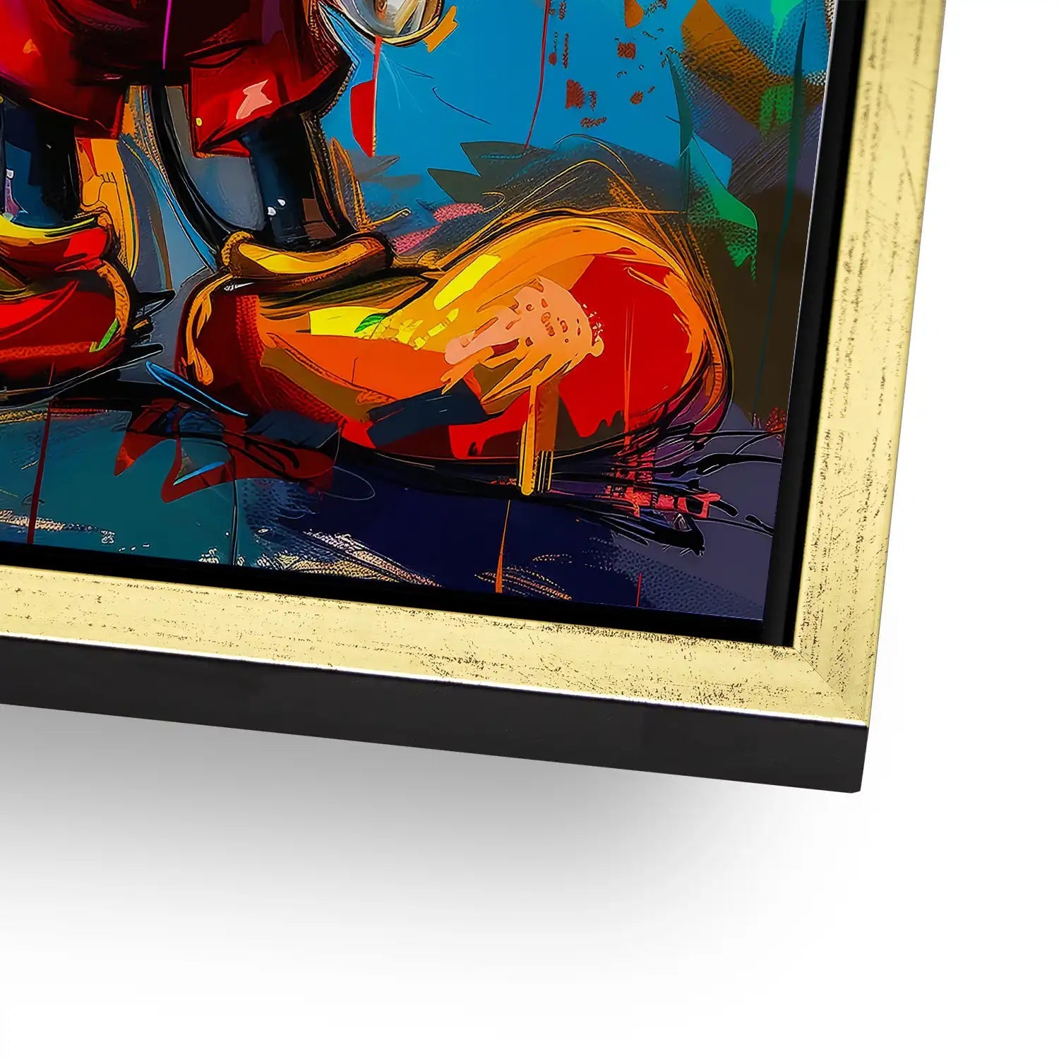 Micky Abstrakt Paint AluDibond Bild INGALERIE