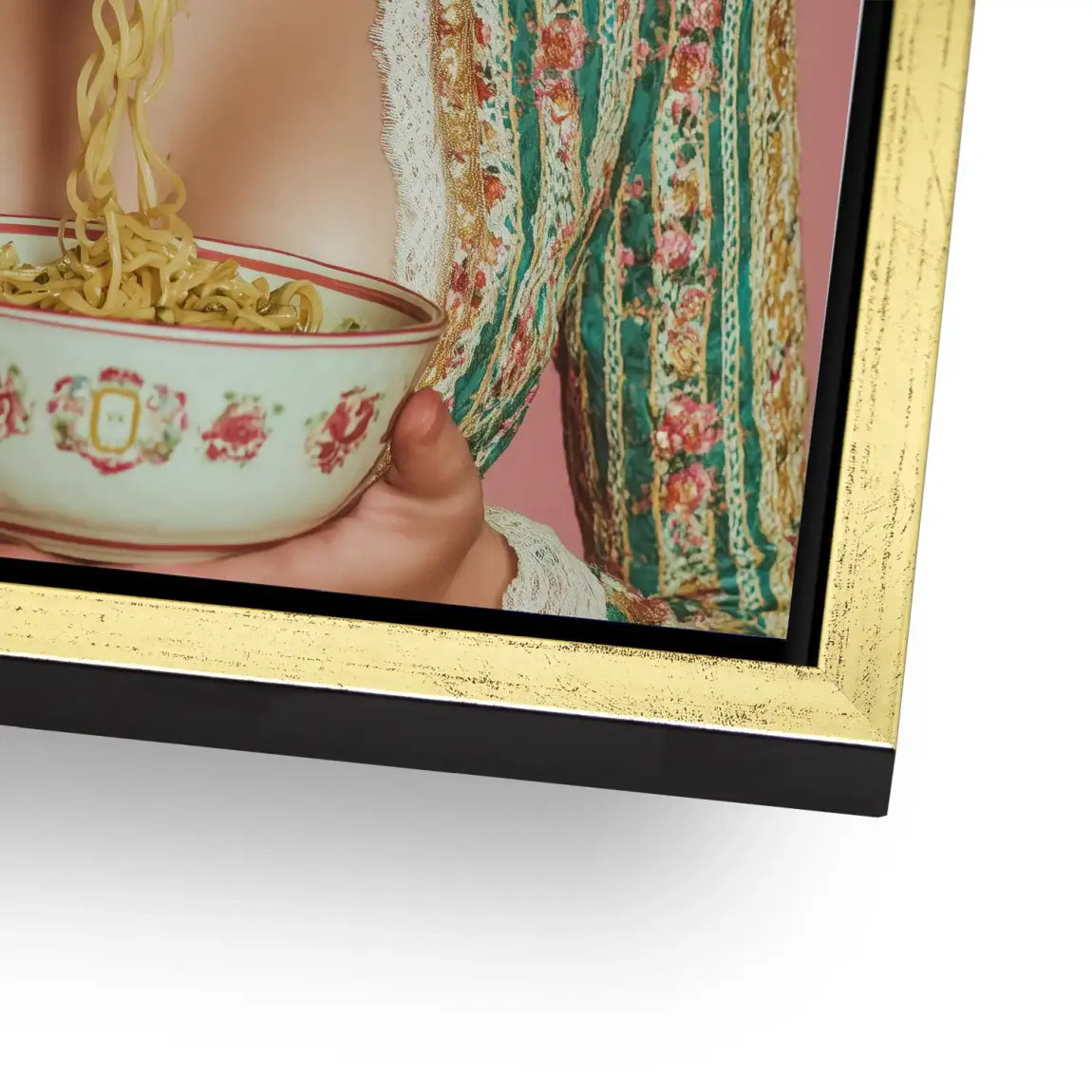 La Dolce Noodle Lady Alu Dibond Bild