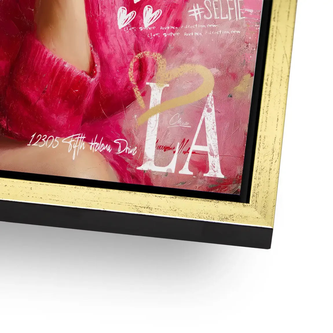 Smile in Pink Alu Dibond Bild INGALERIE