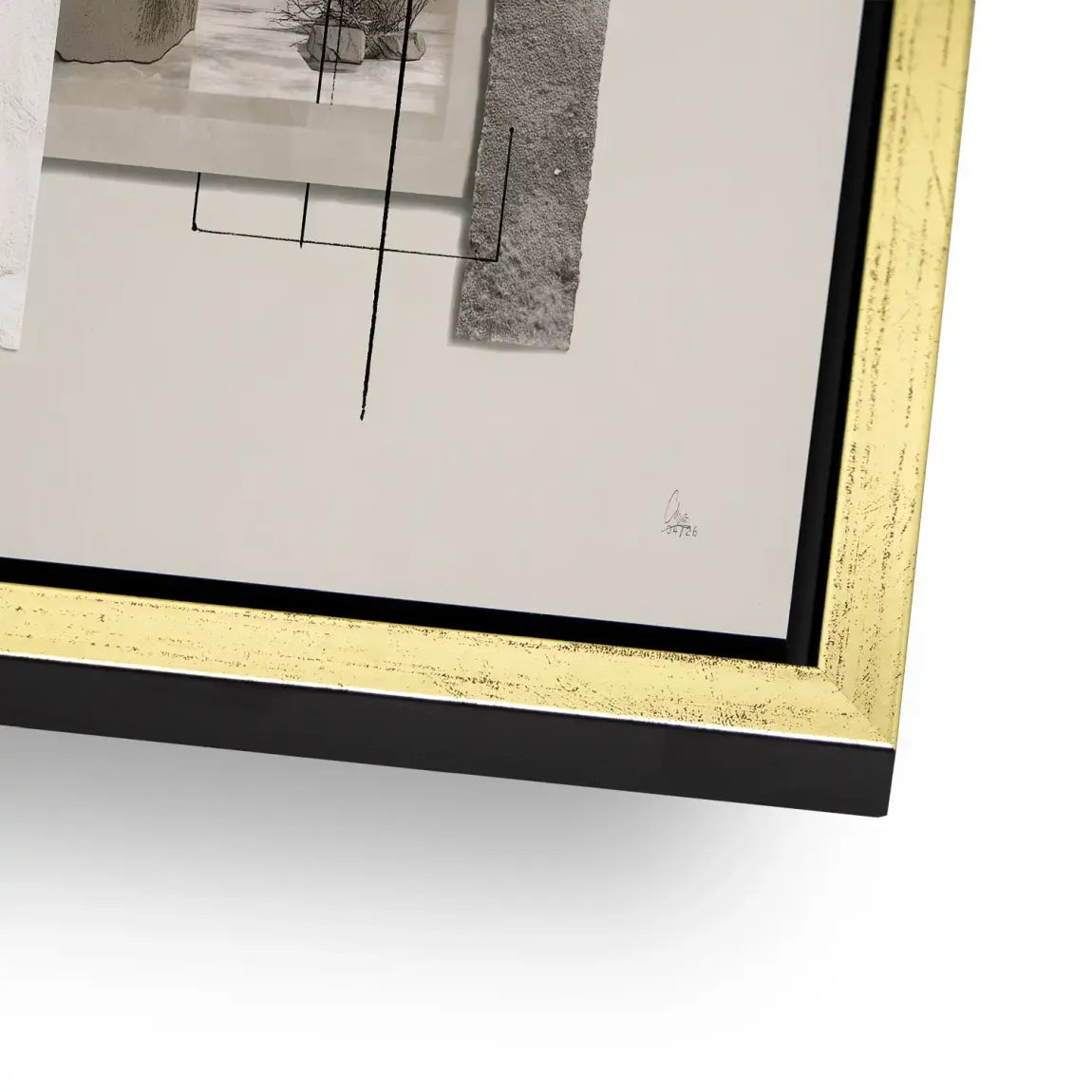 Marmor Komposition Alu Dibond Wandbild