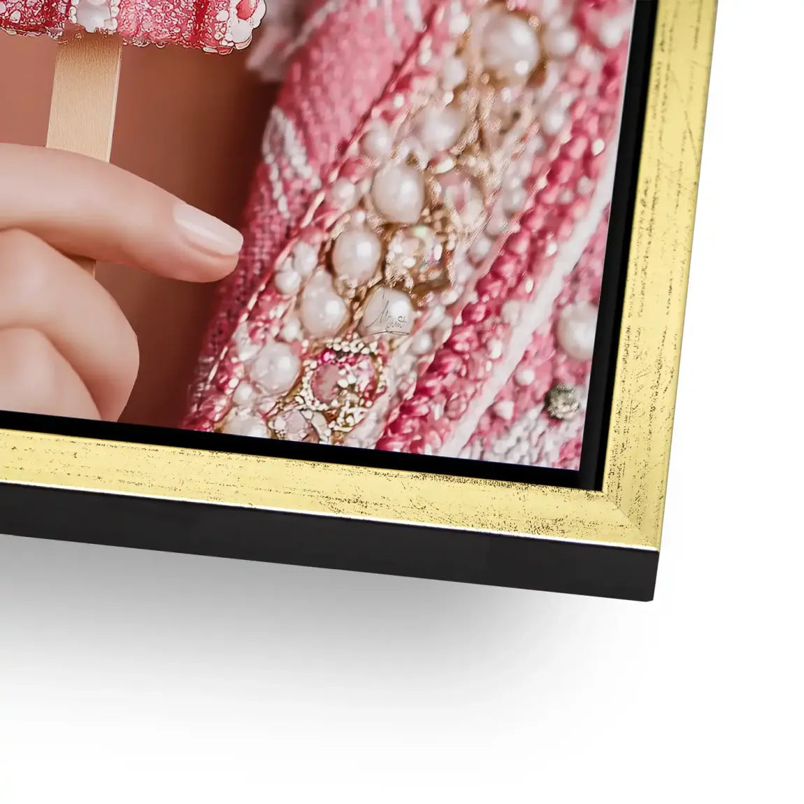 Pink Pearl Ice Couture Chanel Alu Dibond Bild