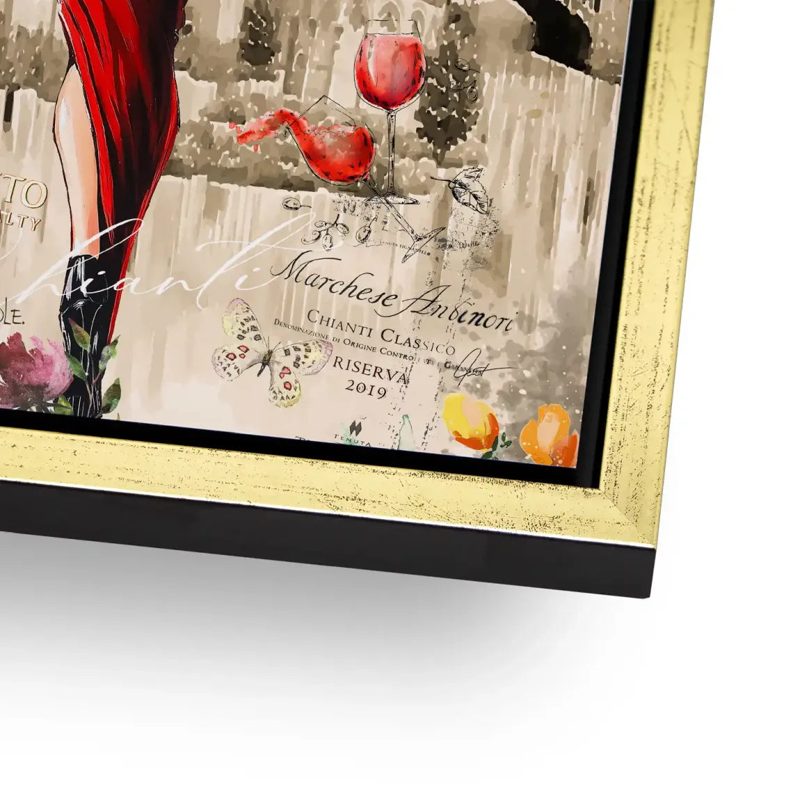 Dolce Vita Rosso Flair Alu Dibond Bild INGALERIE