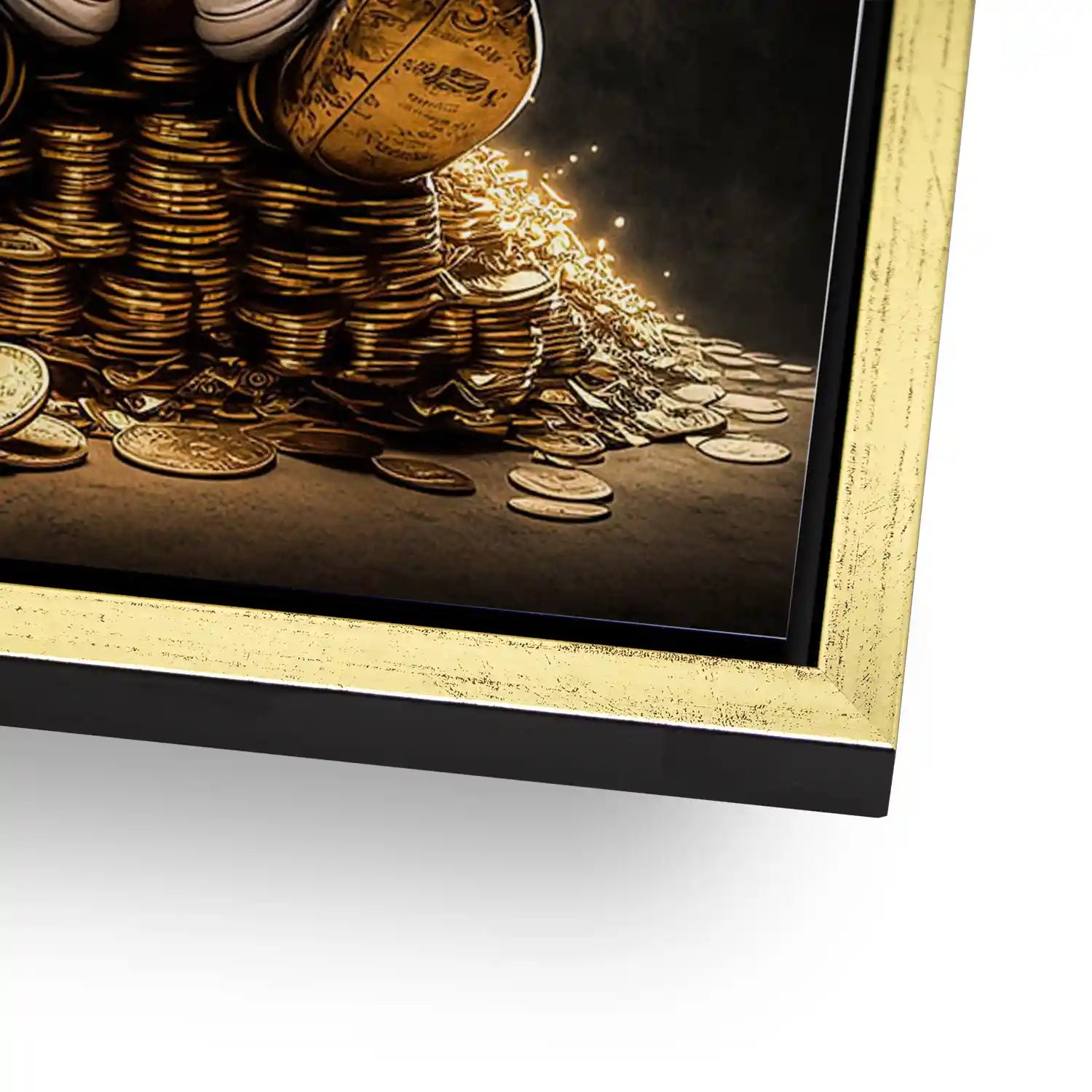 Micky Gold Motivation AluDibond Bild INGALERIE