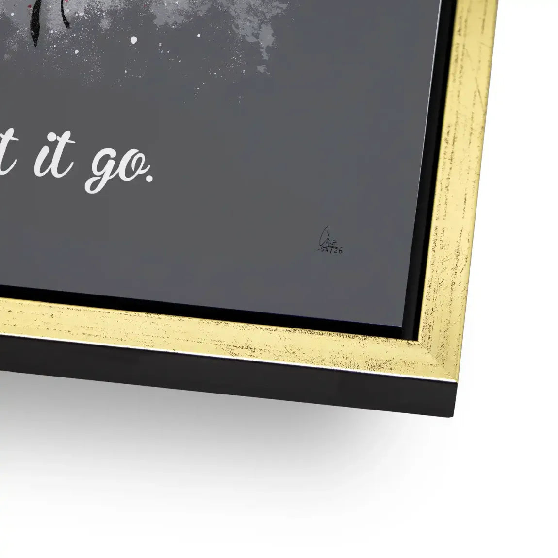 Let it go Ballon Alu Dibond Wandbild