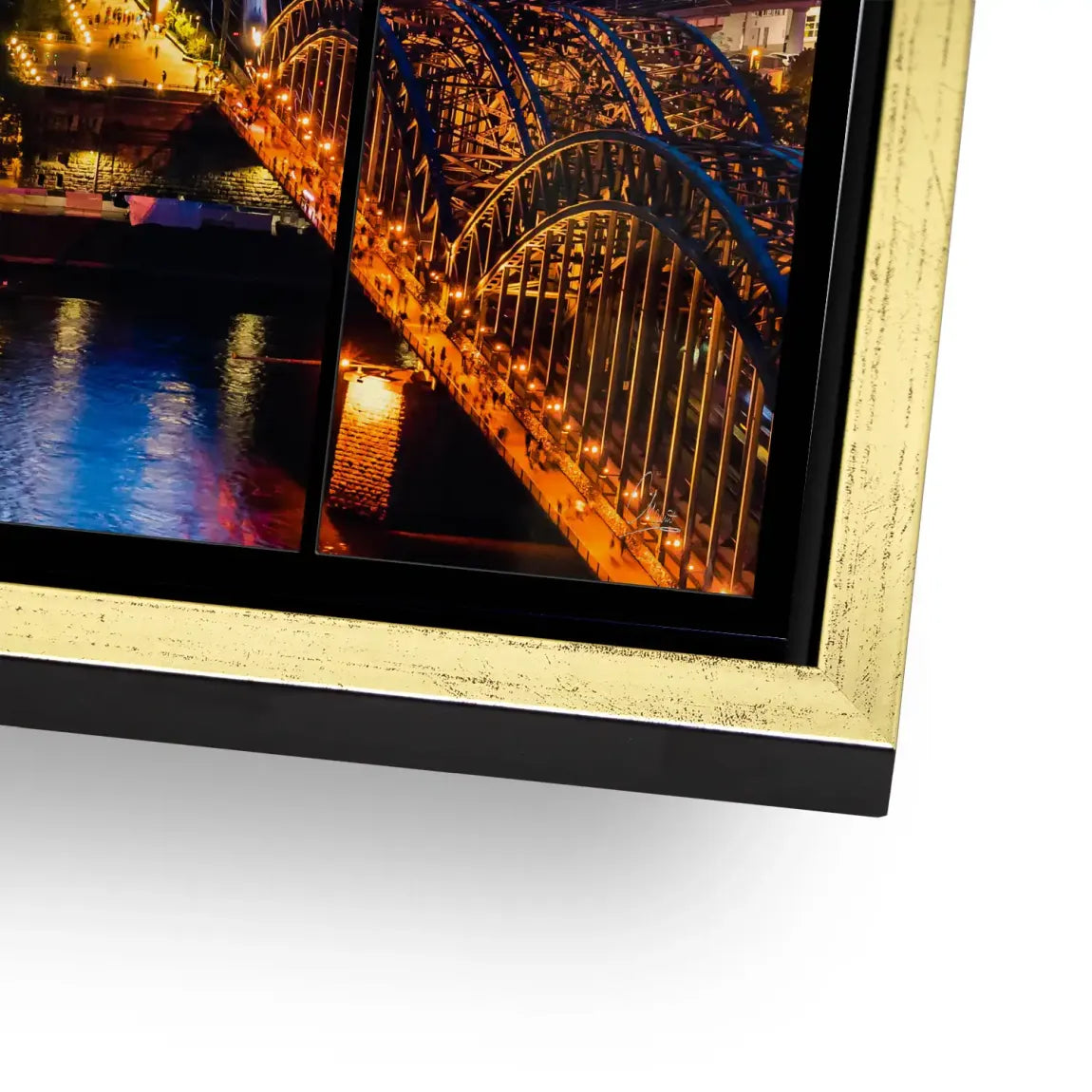 Köln City Lights Alu Dibond Bild