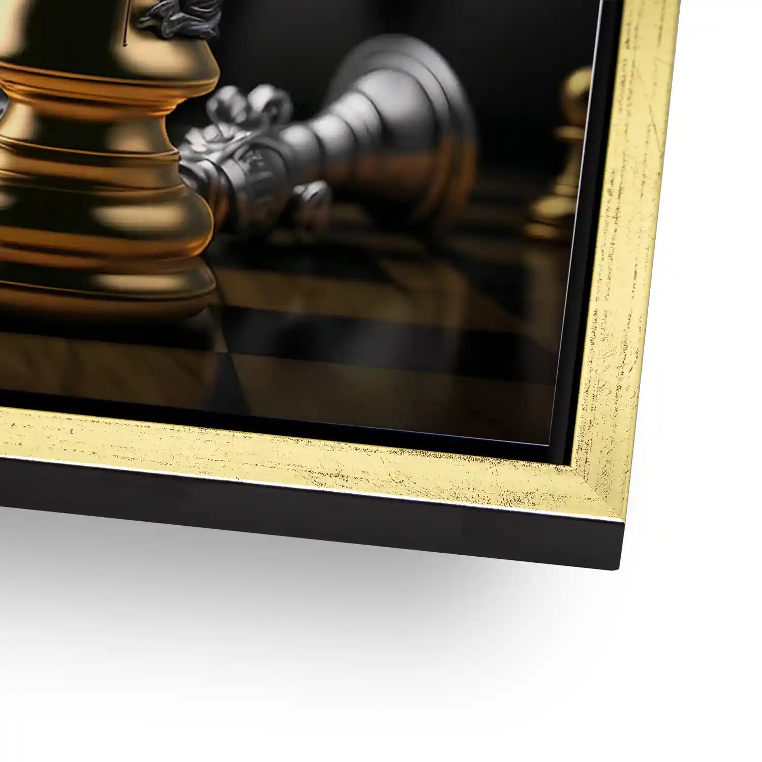 Motivation Schachfigur Springer AluDibond Bild INGALERIE