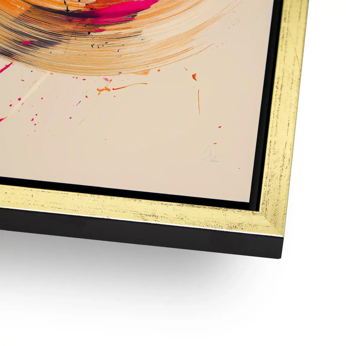 Bewegte Farbe Abstrakt Alu Dibond Bild