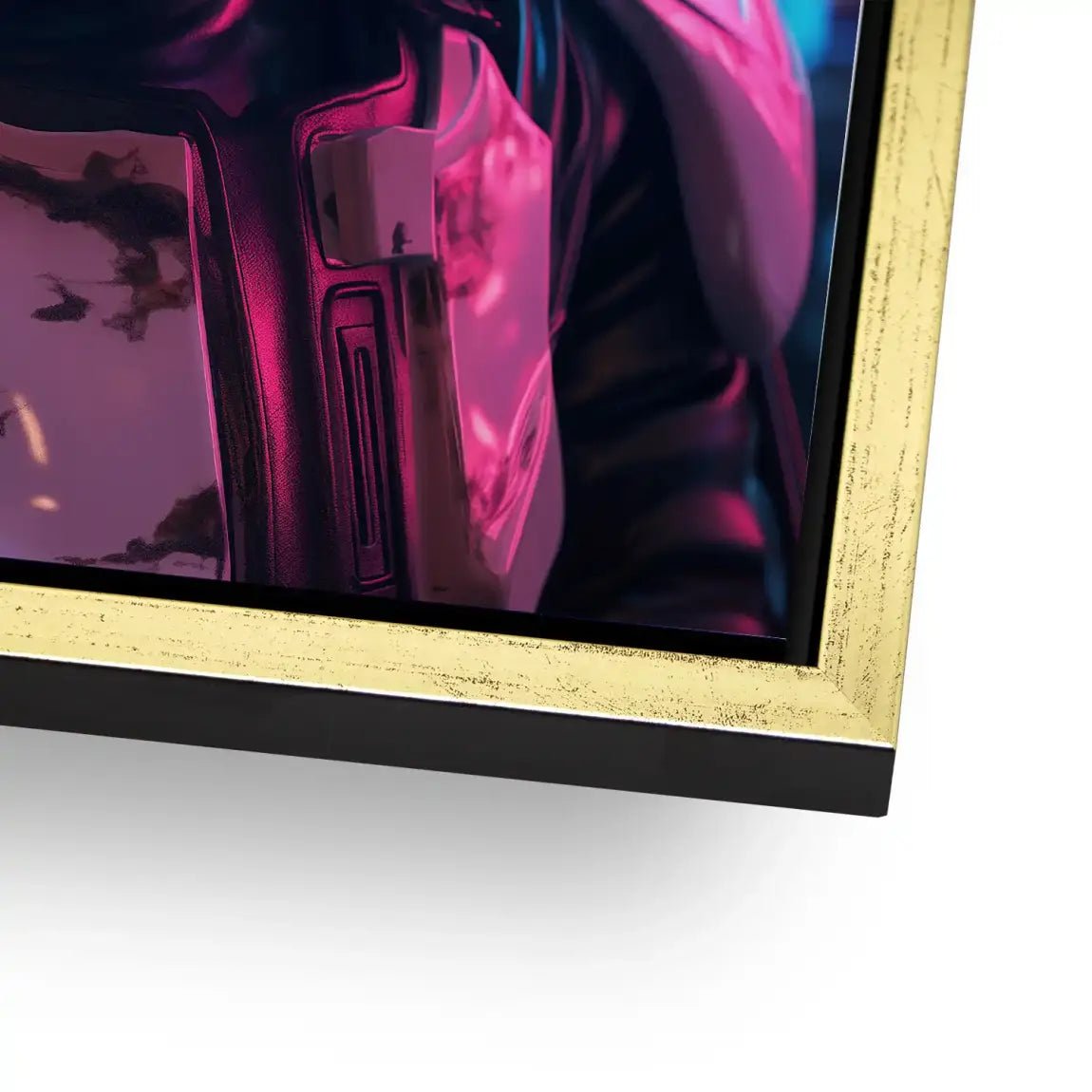 Stormtrooper Neon Style Alu Dibond Bild INGALERIE