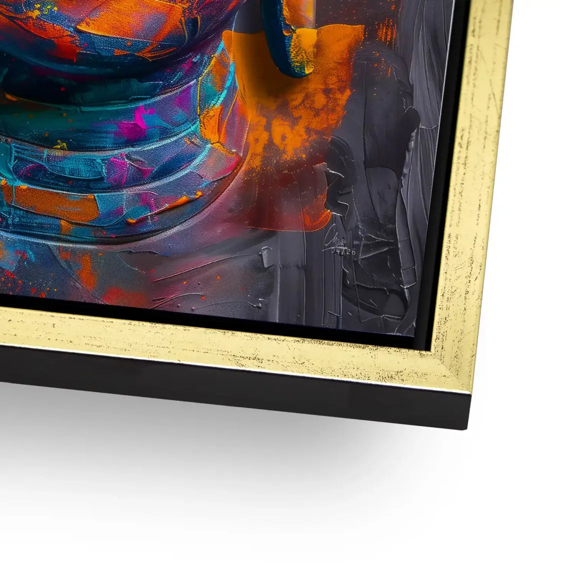 Buddha Farbpoesie Alu Dibond Wandbild