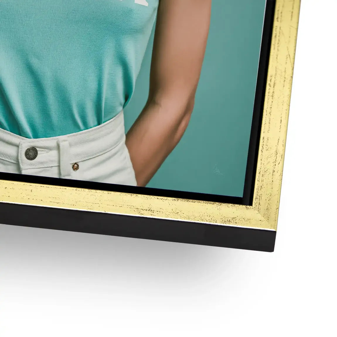 Audrey Bubble Tiffany Alu Dibond Wandbild