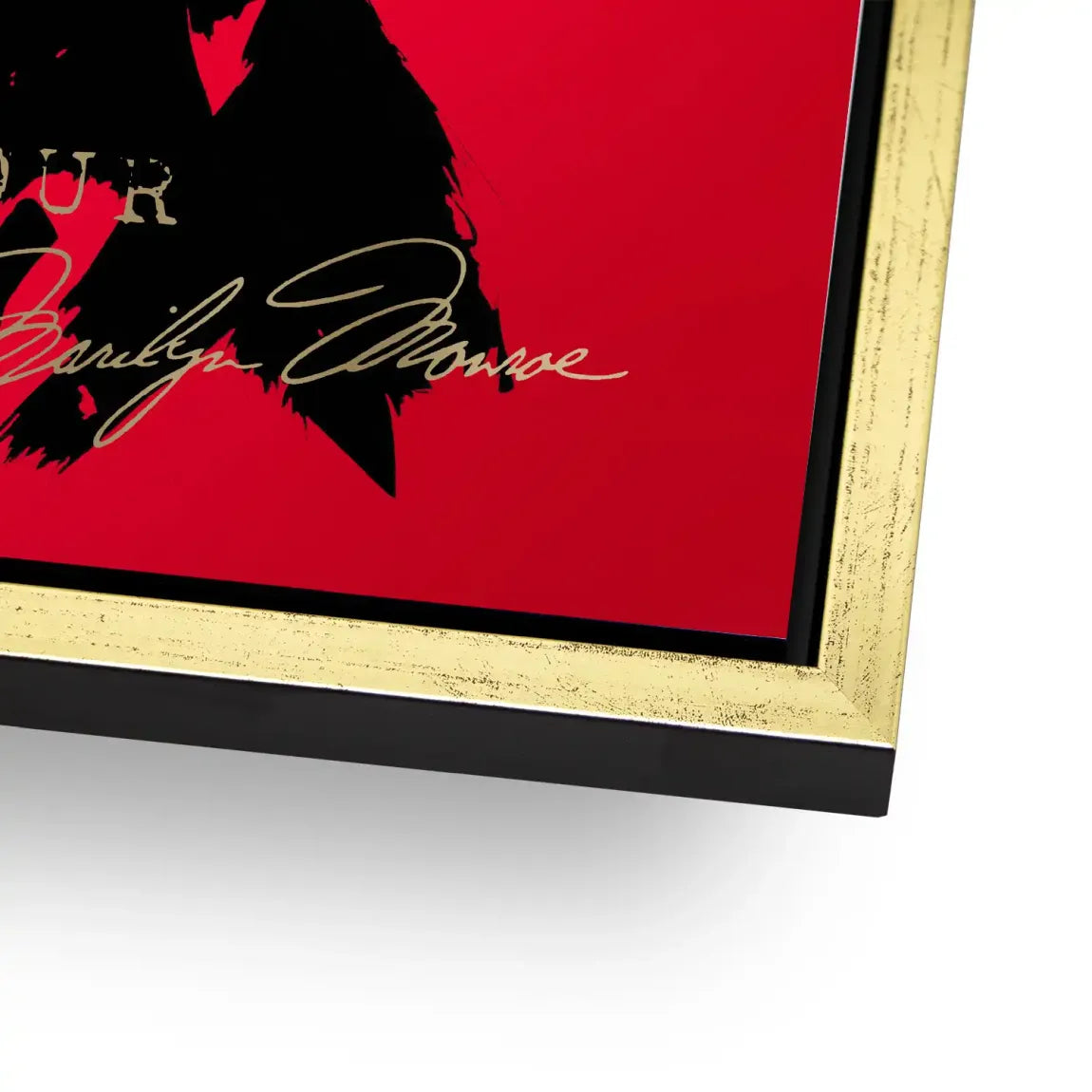 Marilyn Red Glamour Alu Dibond Bild