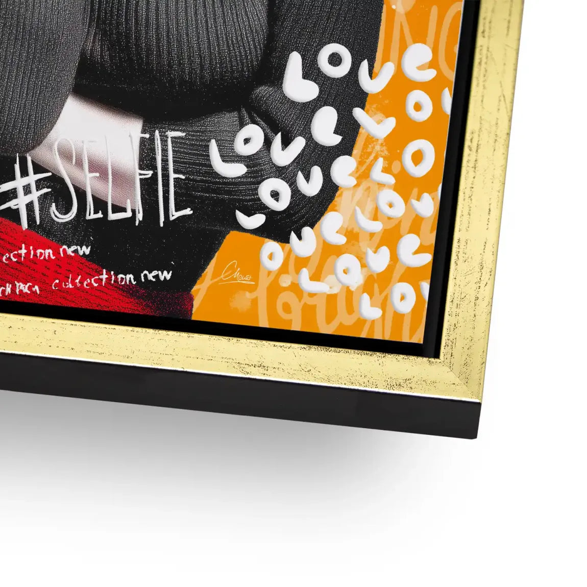 Marilyn Orange Kiss Pop Art Alu Dibond Bild