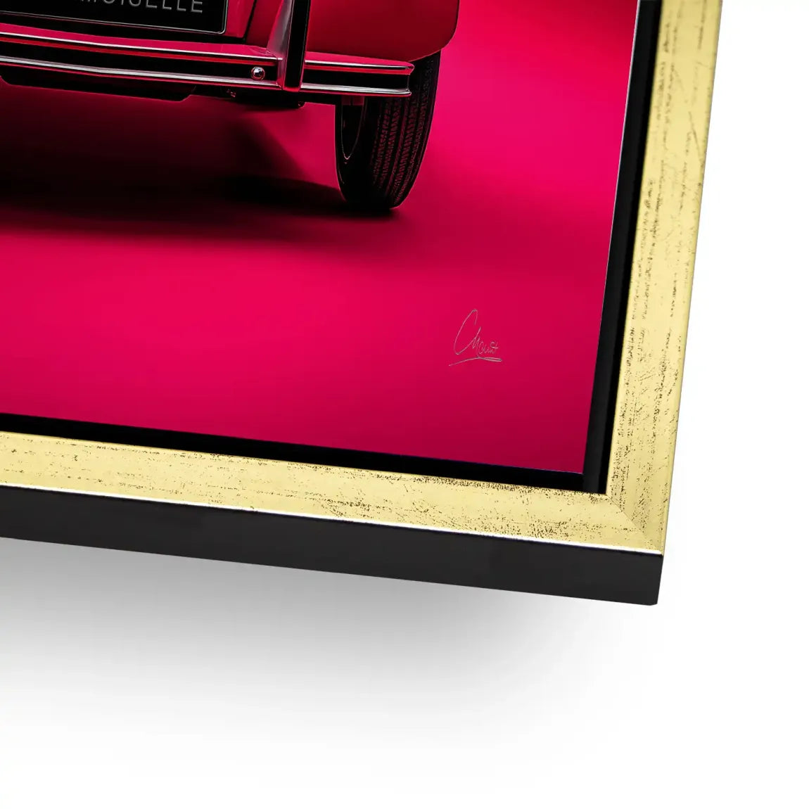 Mademoiselle Chic 2CV Alu Dibond Bild