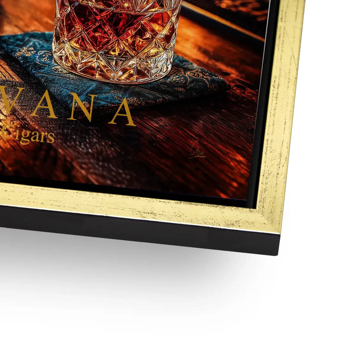 Havana Nights Whisky Alu Dibond Bild