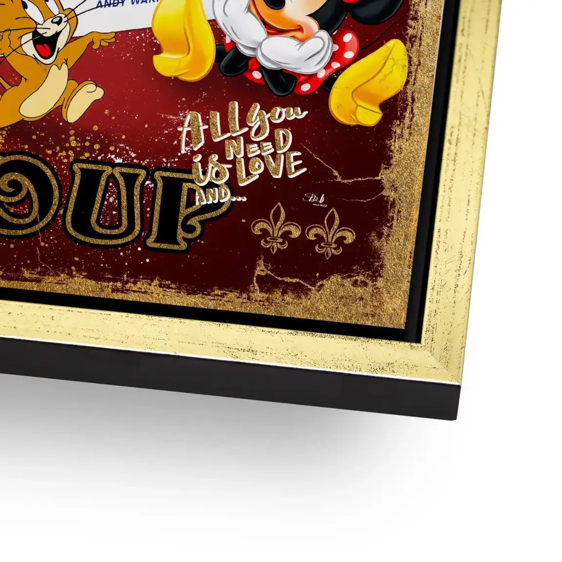 Micky Brillo Box Red Style Alu Dibond Bild INGALERIE