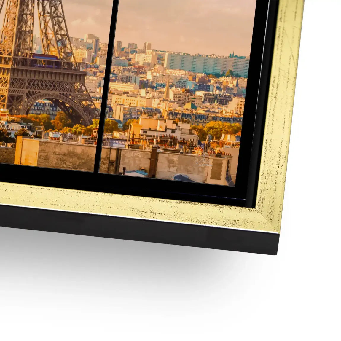 Morning Glow Paris Alu Dibond Bild