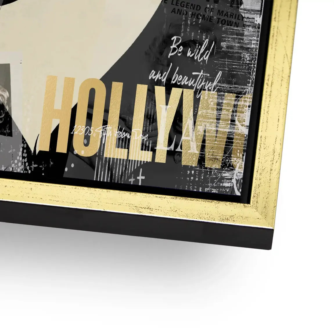 Marilyn Monroe Glamour News Alu Dibond Wandbild