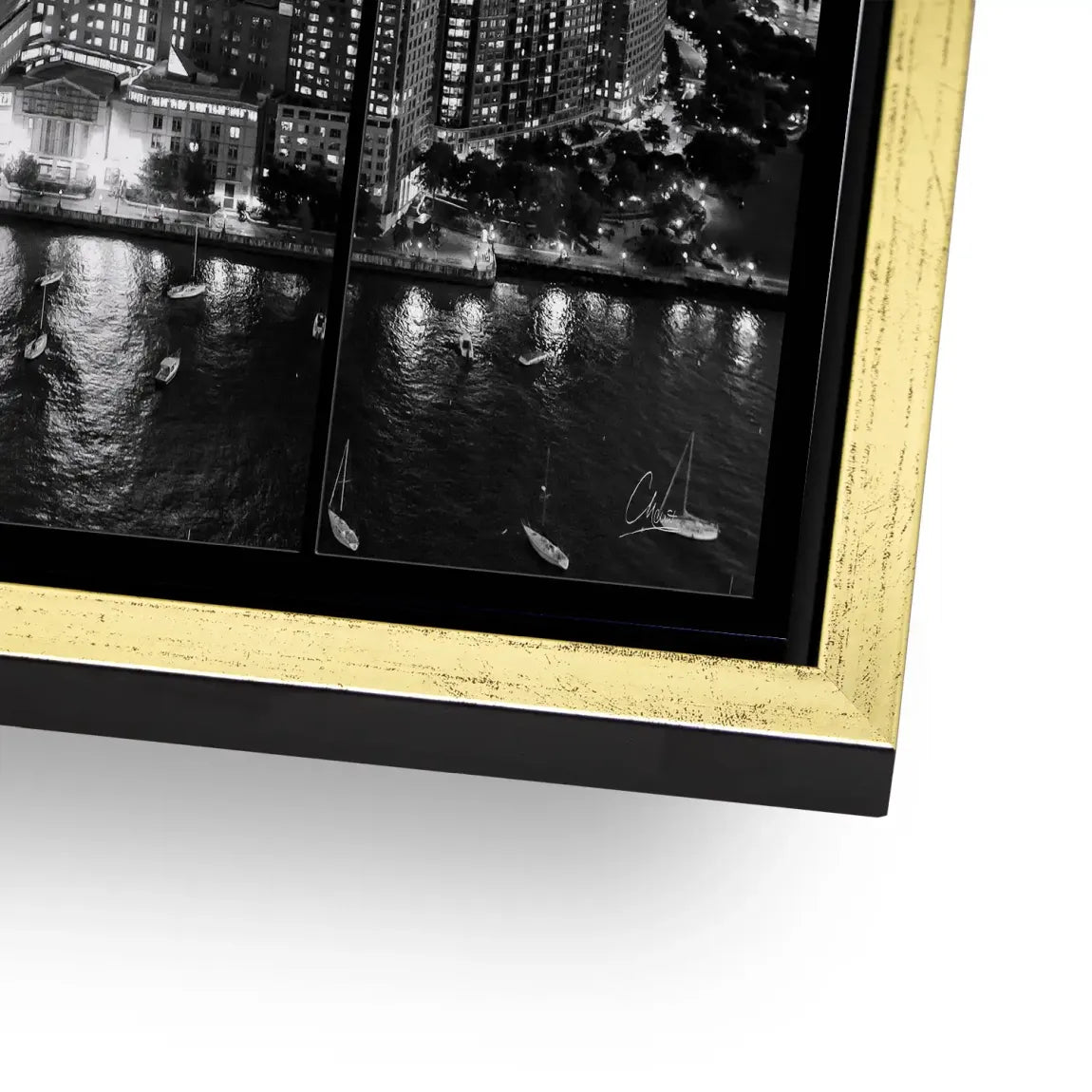 City Lights New York Alu Dibond Bild