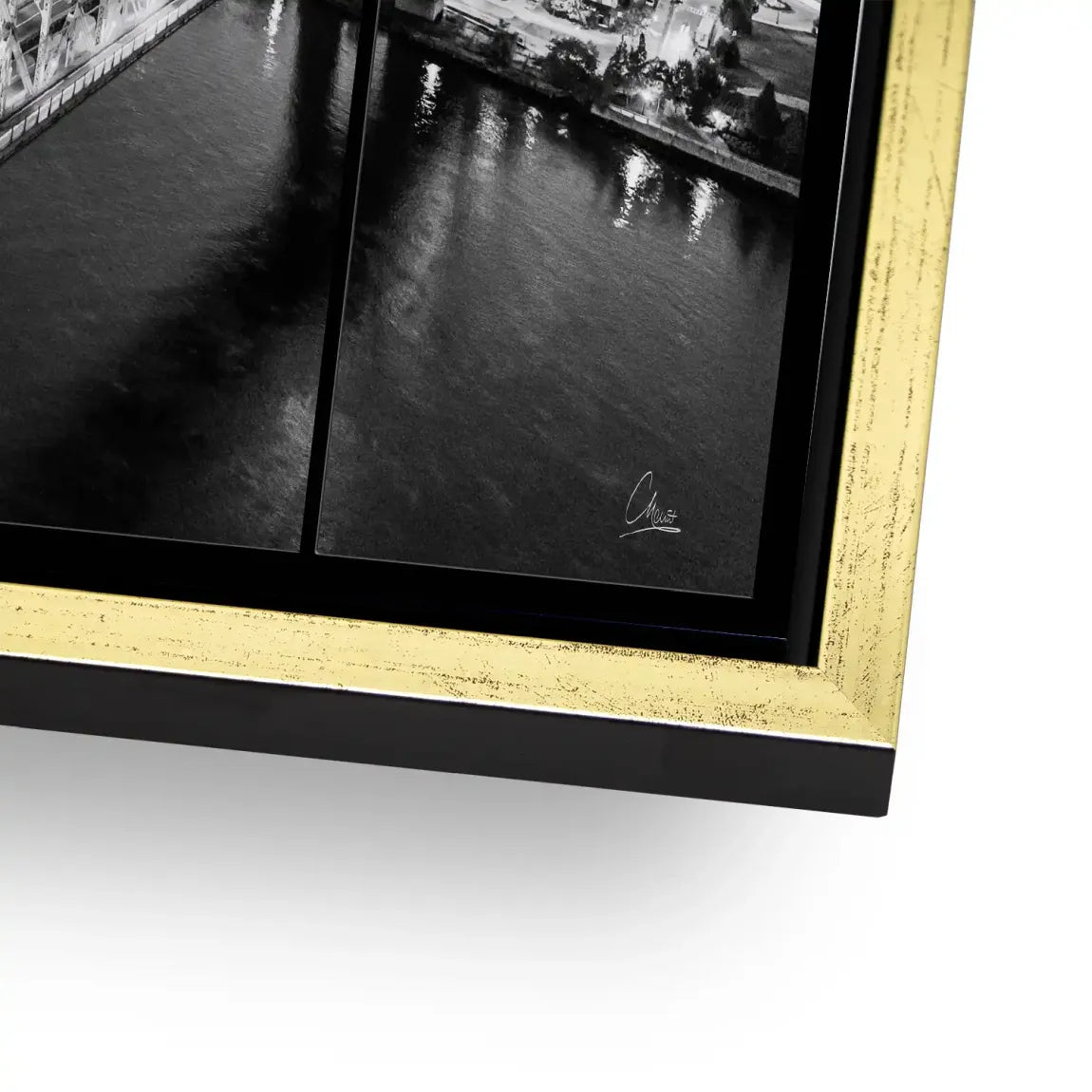 Bridge Lights New York Alu Dibond Bild