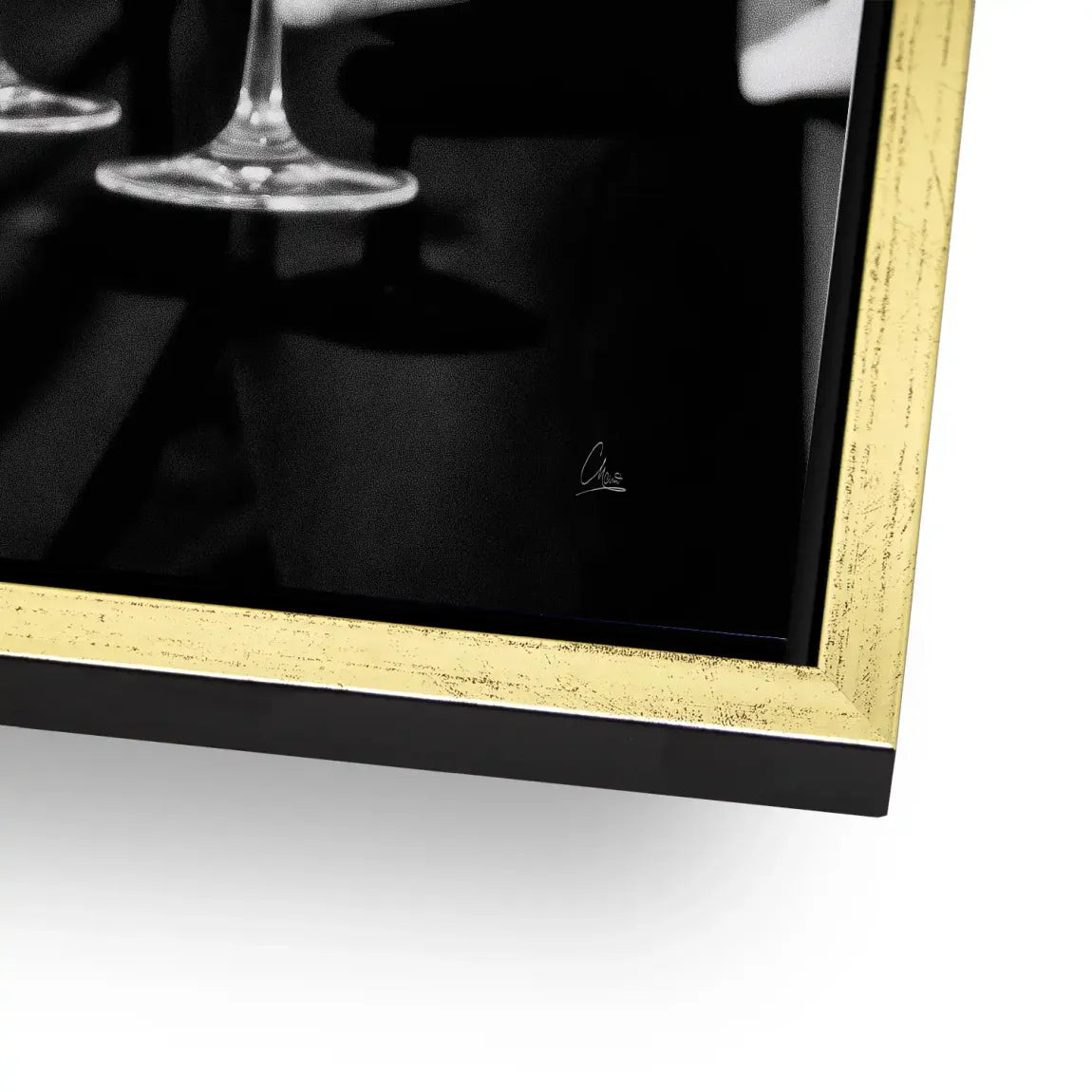 Gentleman Noire Alu Dibond Bild