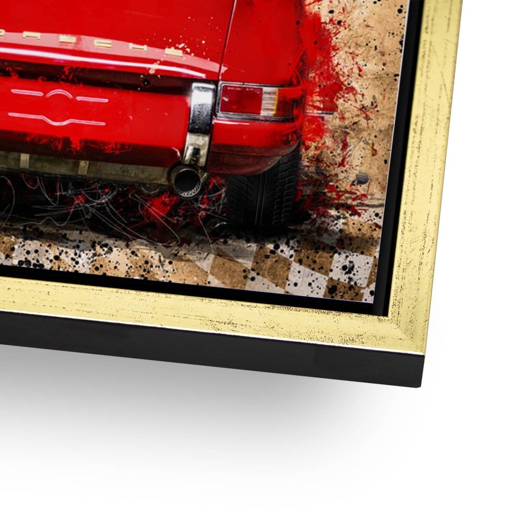 Porsche 911 Vintage Style AluDibond Bild INGALERIE