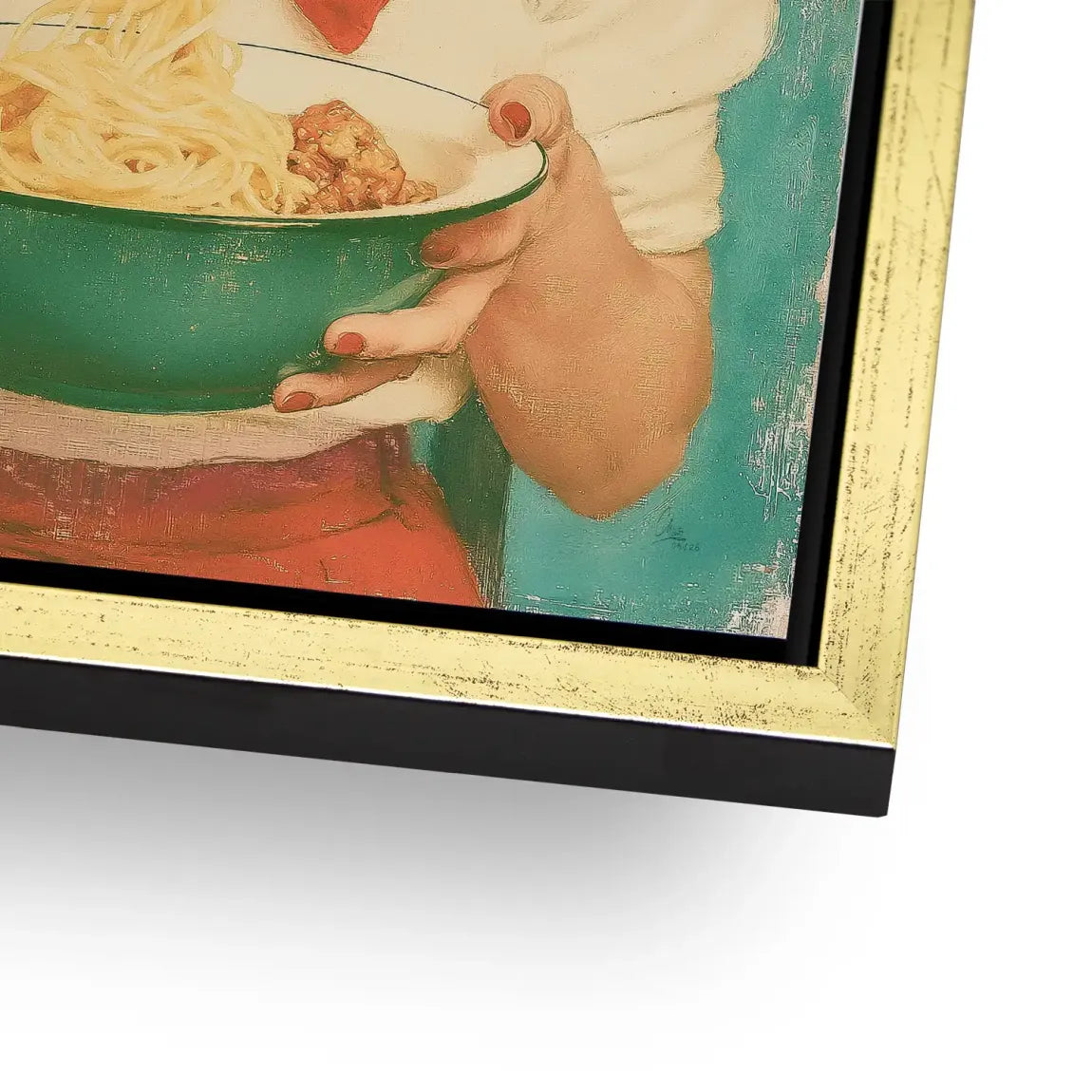 Marilyn Monroe Spaghetti Alu Dibond Wandbild
