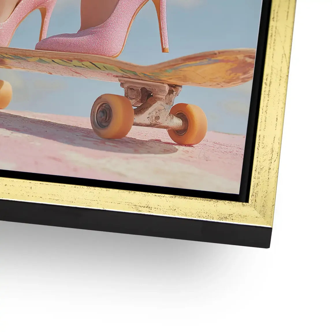 Pink Skate Alu Dibond Bild