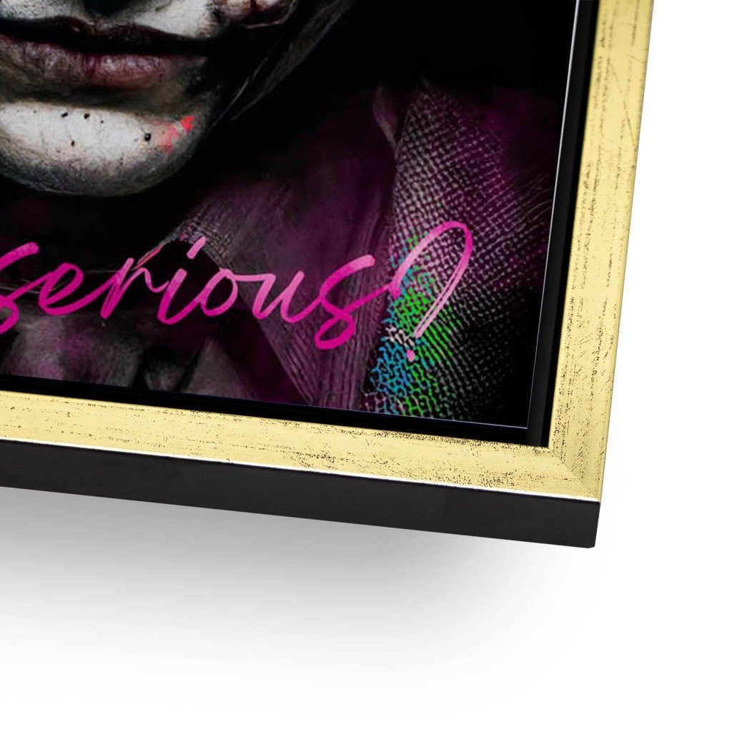 Joker Serious Style AluDibond Bild INGALERIE