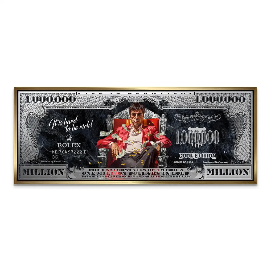 Scarface Million Dollar Prestige AluDibond Bild