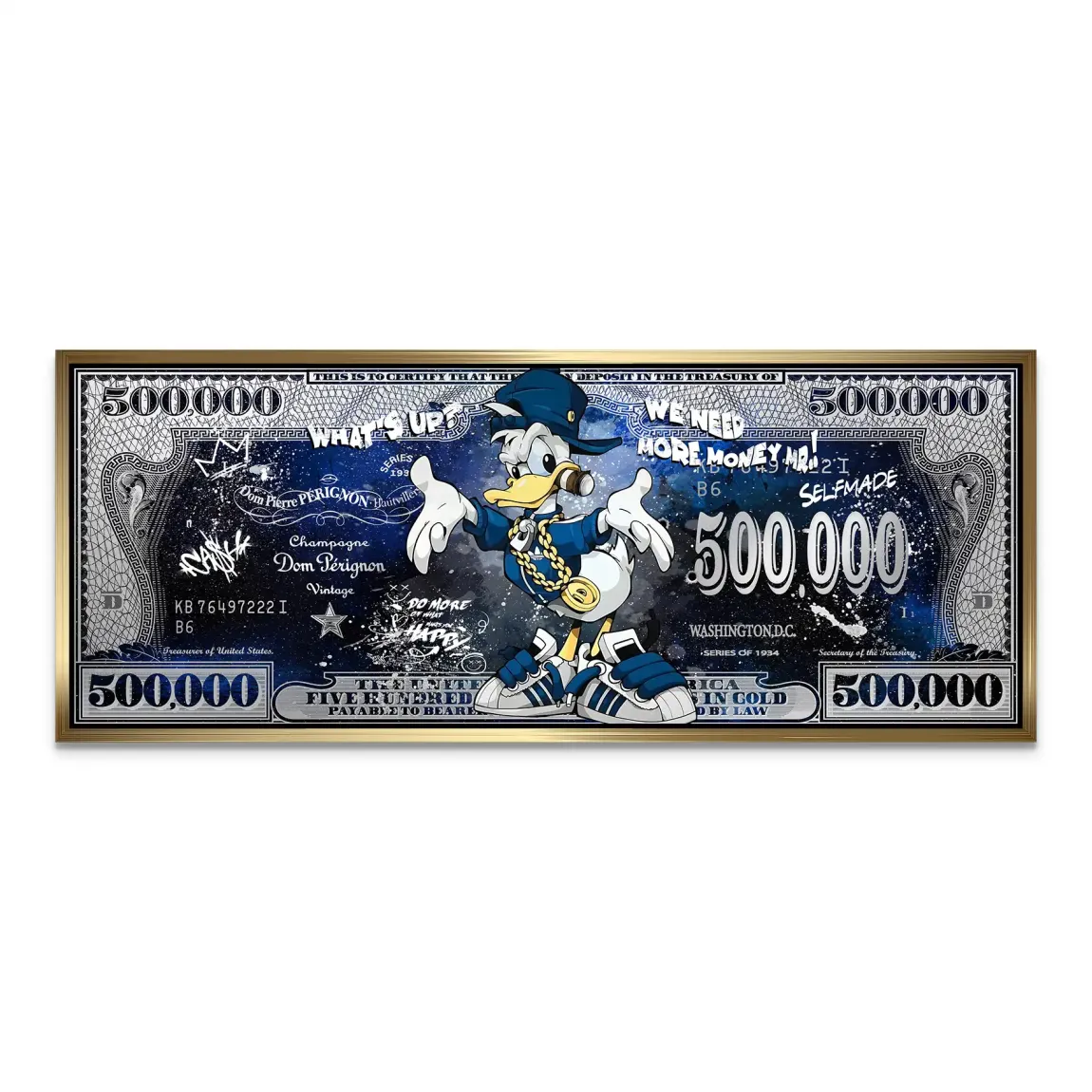 Donald More Money AluDibond Bild INGALERIE