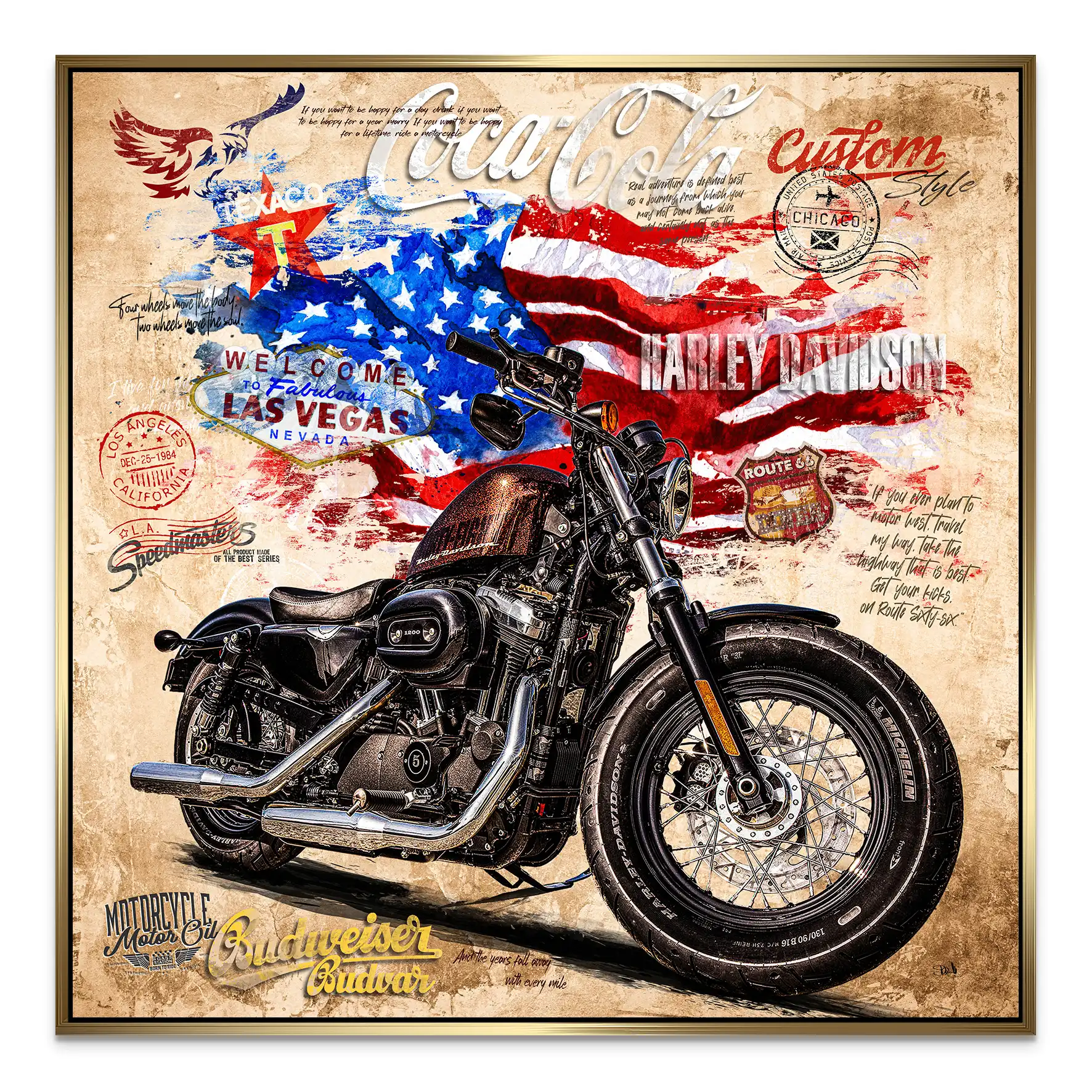 American Pulse auf Aluminium INGALERIE
