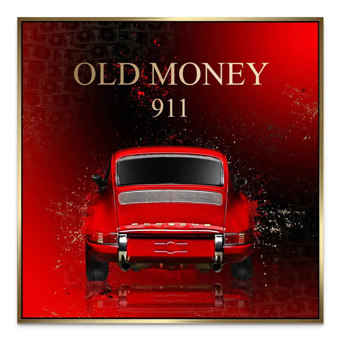 Red Elegance Porsche 911 AluDibond Bild - INGALERIE | Dein Onlineshop für moderne Wandbilder