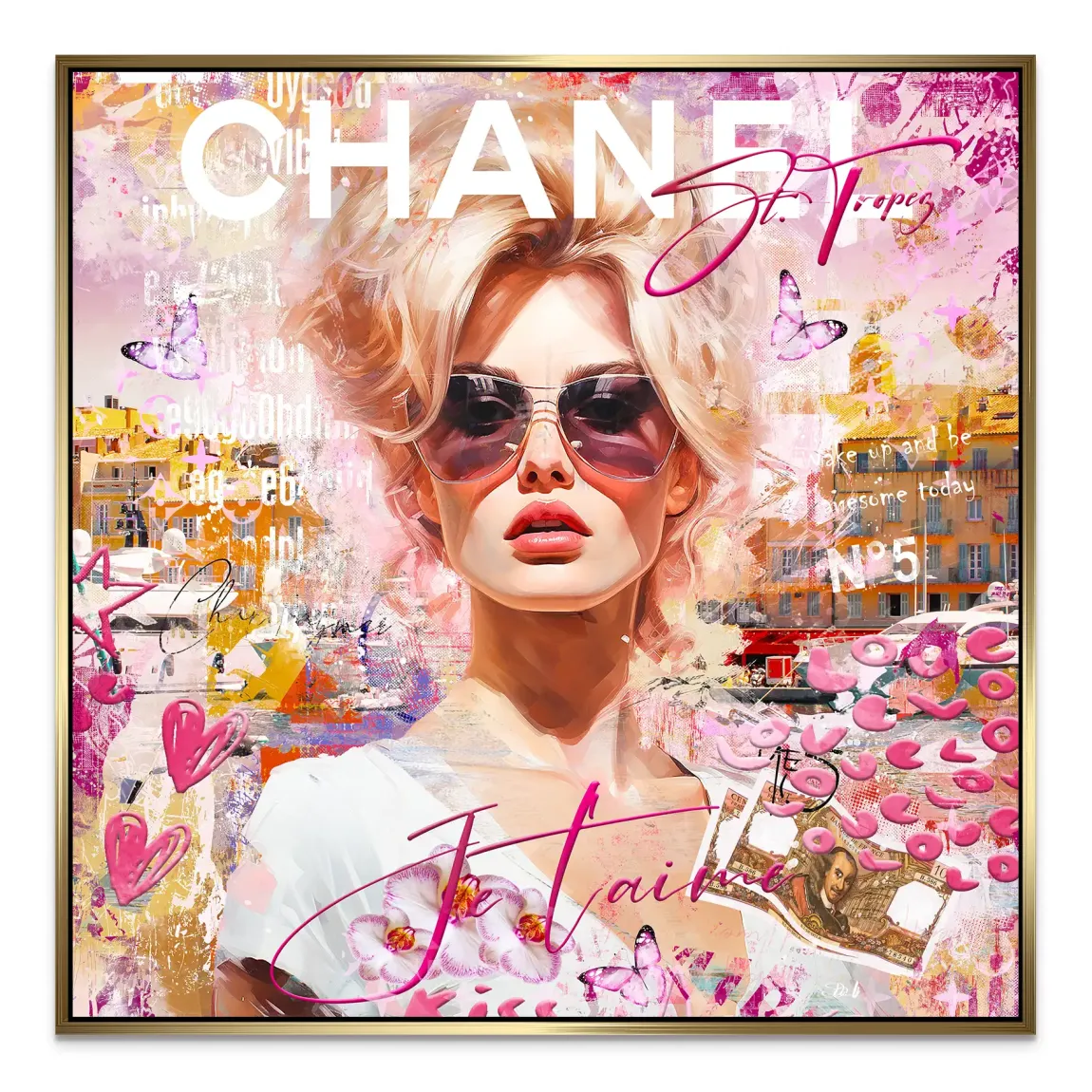 Bardot St Tropez Art Alu Dibond Bild