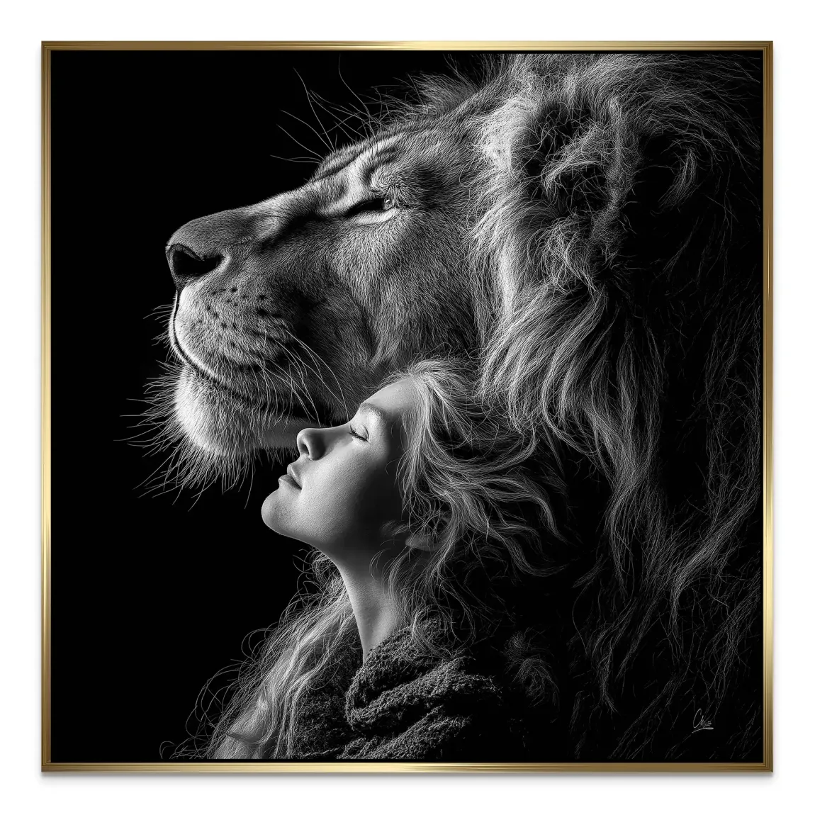 Noble Spirit Löwe AluDibond Bild