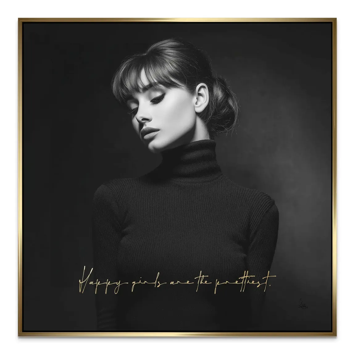 Audrey Hepburn Pretty Alu Dibond Wandbild