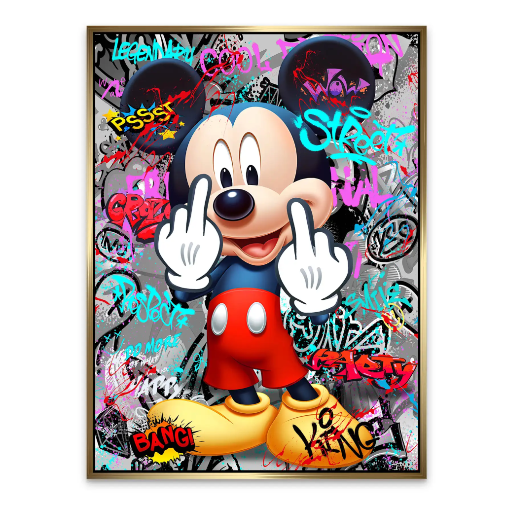 Micky Street Art Style AluDibond Bild INGALERIE