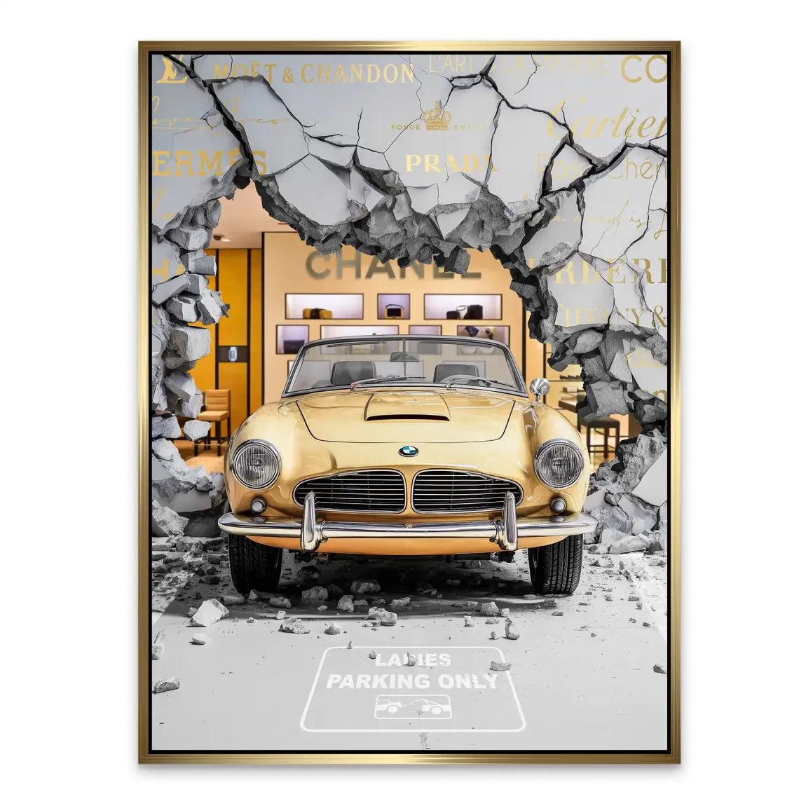 Luxury Shopping Alu Dibond Bild