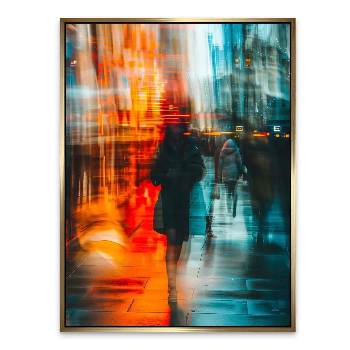 Stadtlichter Alu Dibond Bild INGALERIE