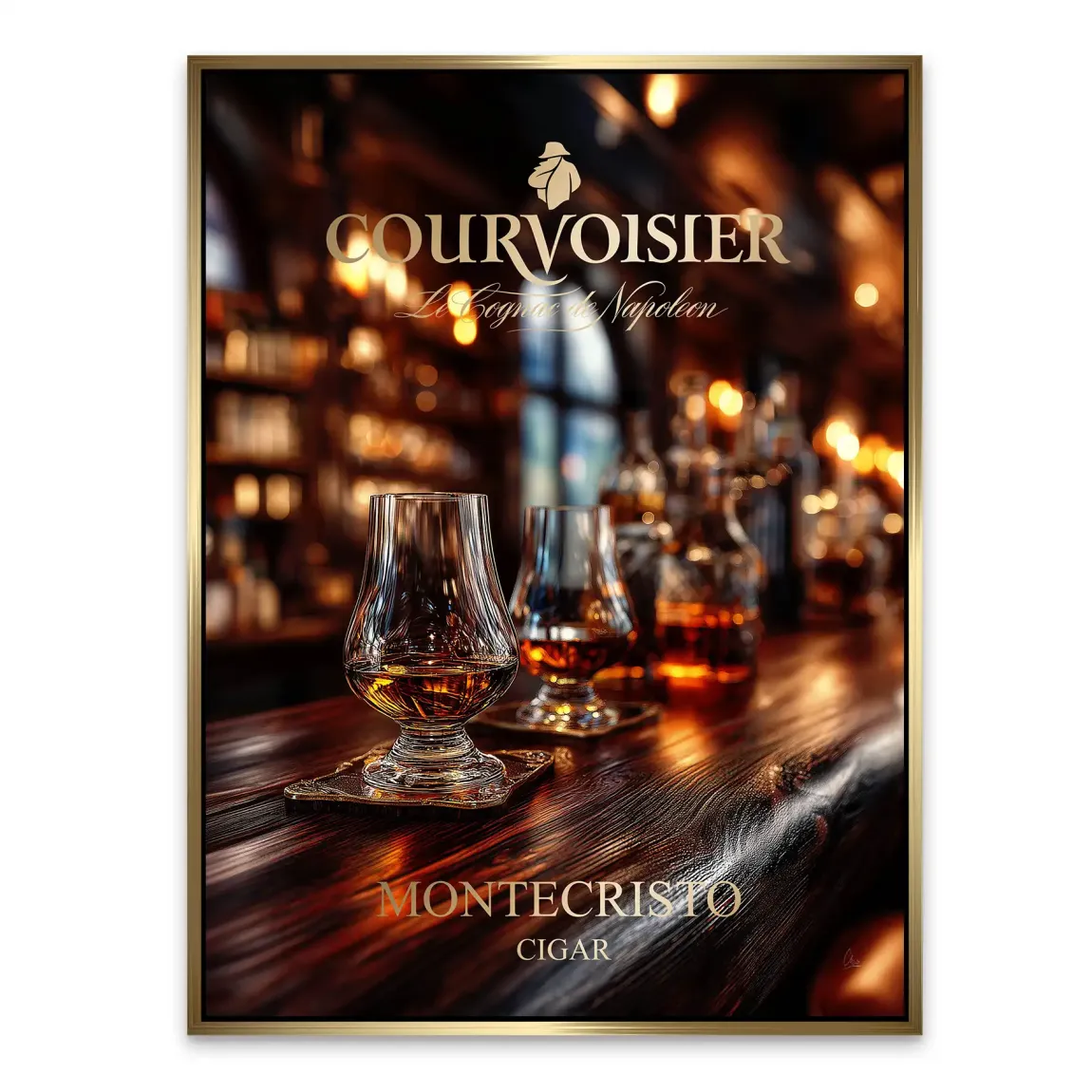 Amber Delight Cognac Alu Dibond Bild