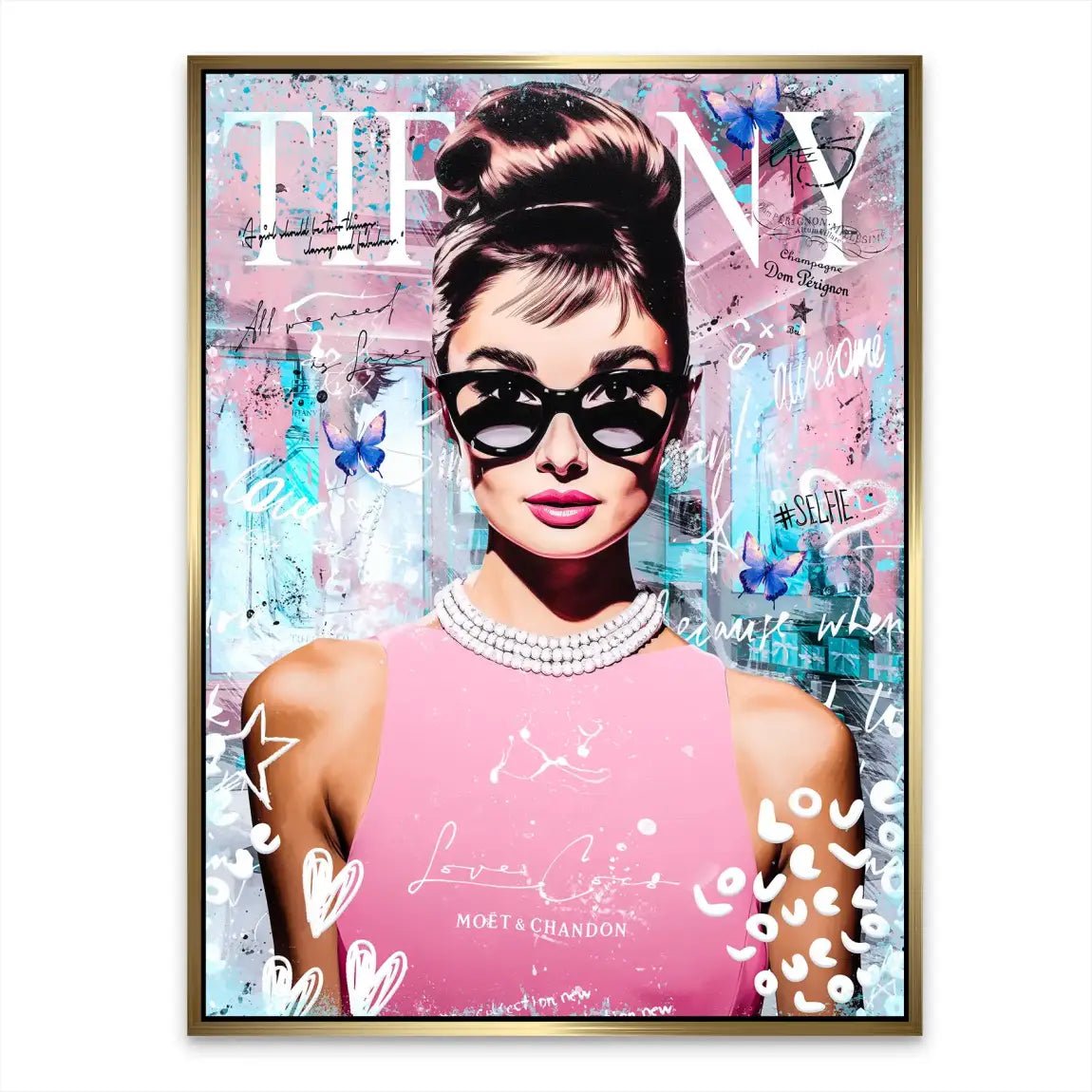 Audrey Tiffany Nr.5 Alu Dibond Bild INGALERIE