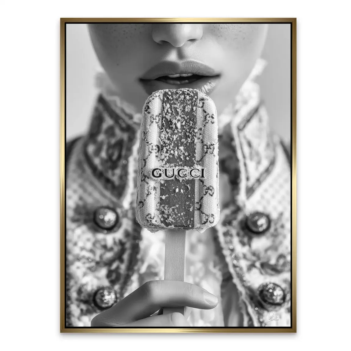 Gucci Ice Couture Noir Alu Dibond Bild