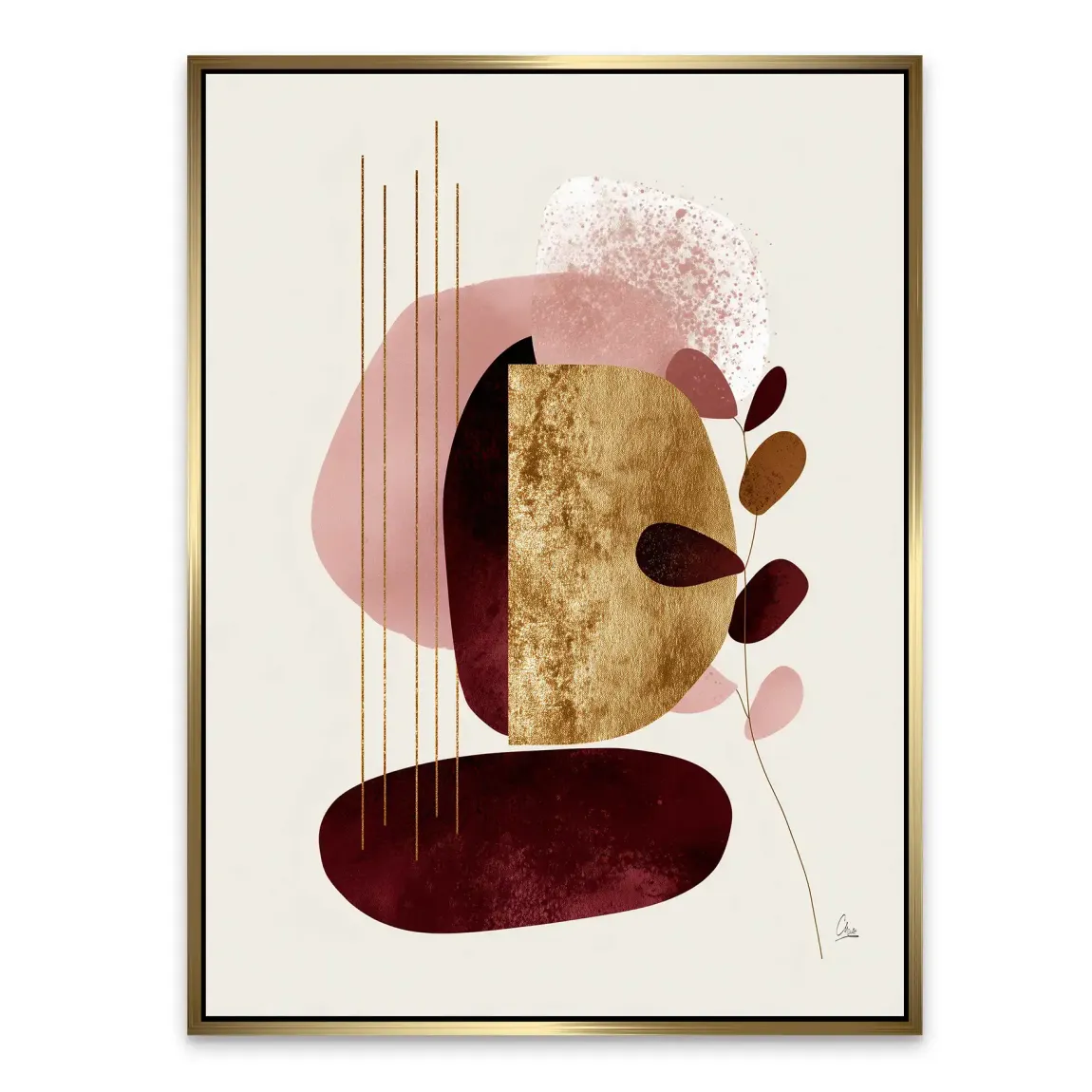 Velvet Shape Alu Dibond Bild