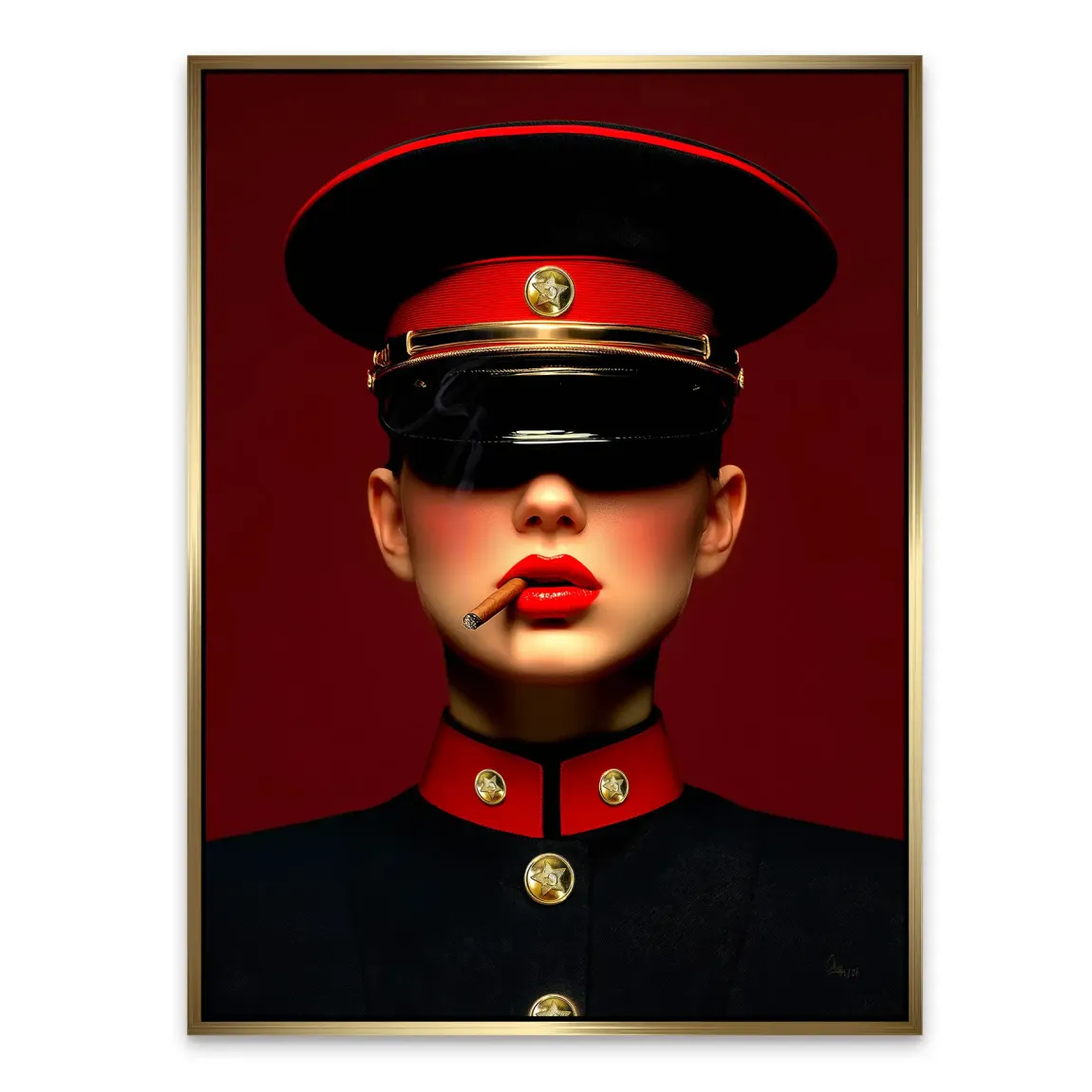 Russian Girl Alu Dibond Bild