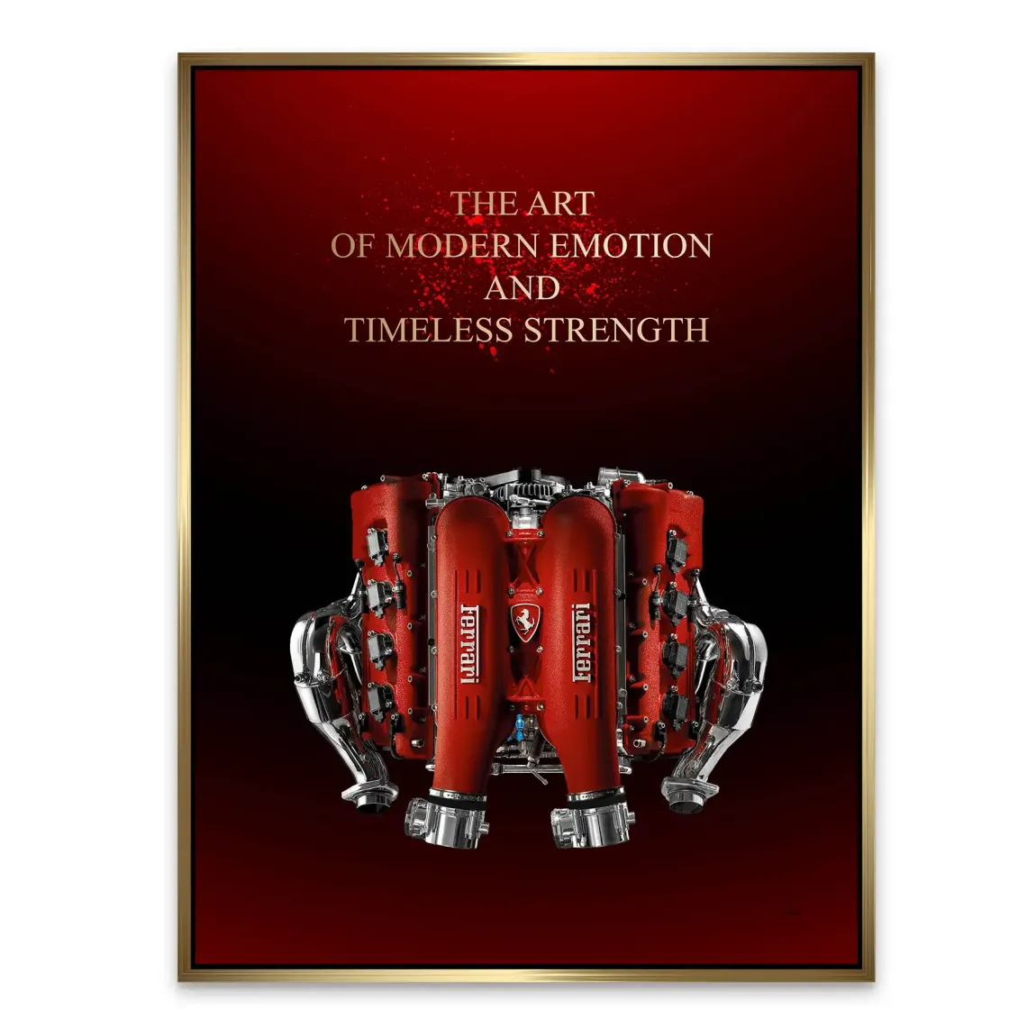 Ferrari Heart of Speed Alu Dibond Bild