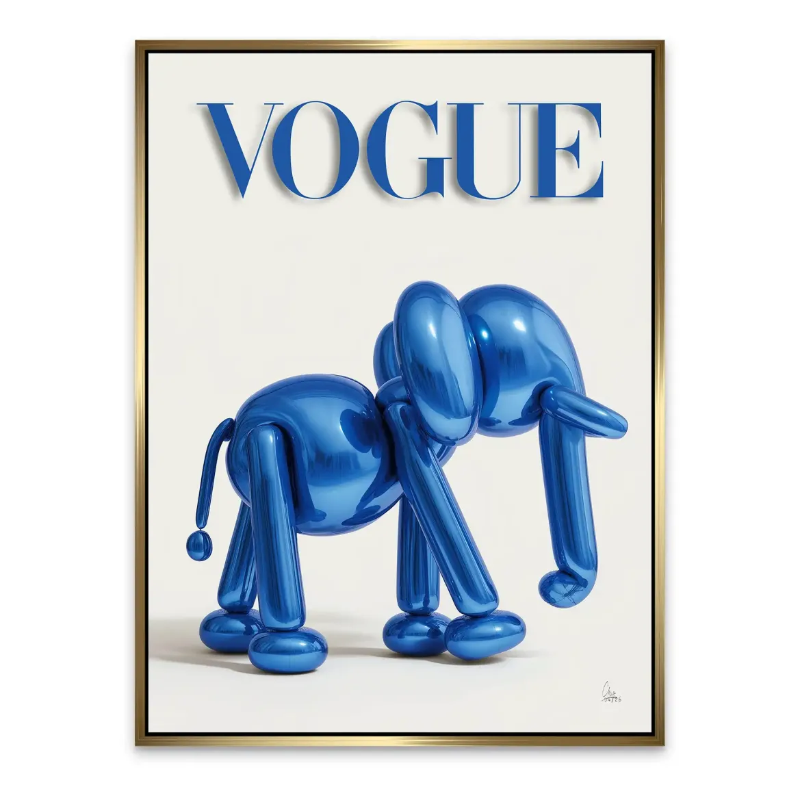 Ballon Elefant Chic Alu Dibond Wandbild