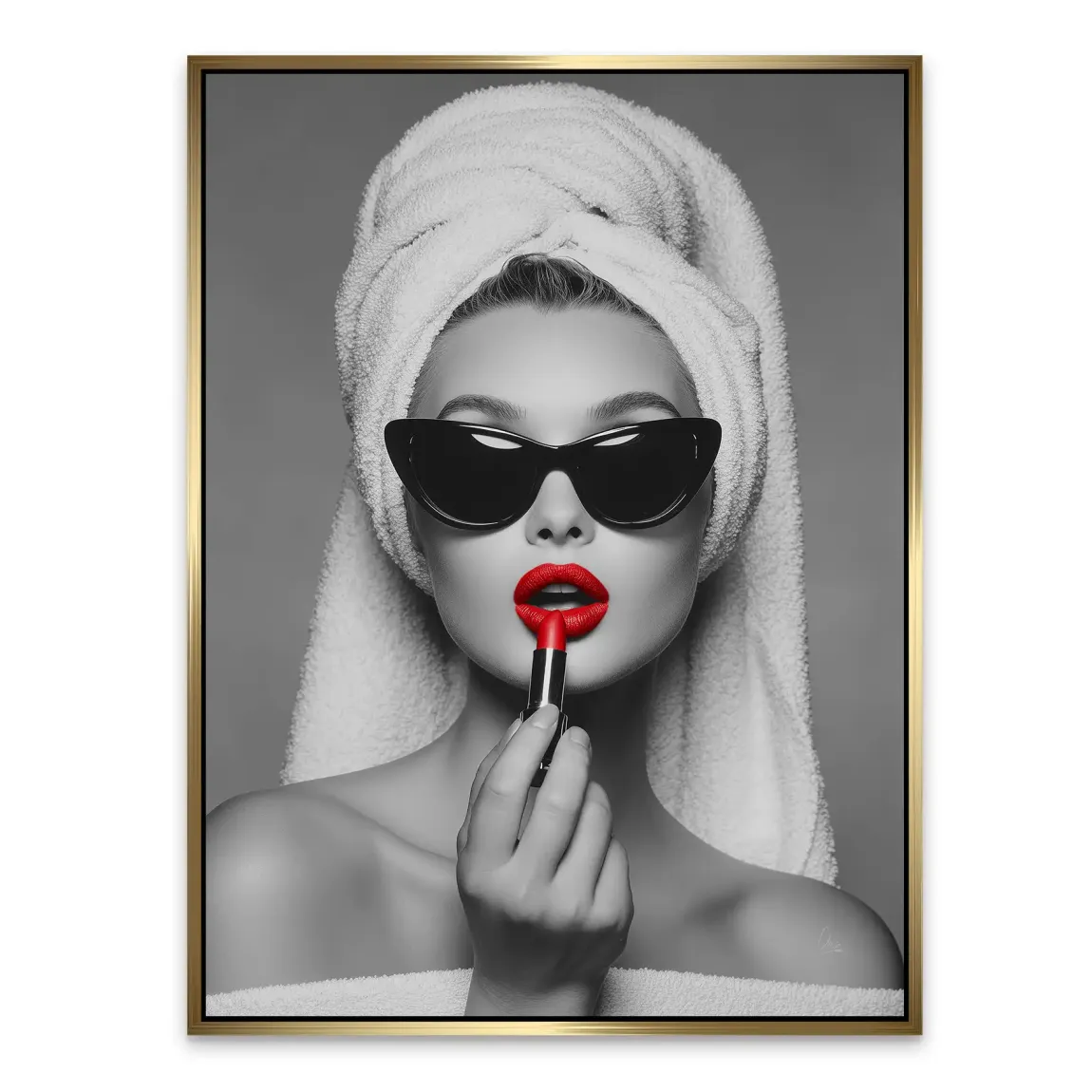 Lipstick Alu Dibond Bild